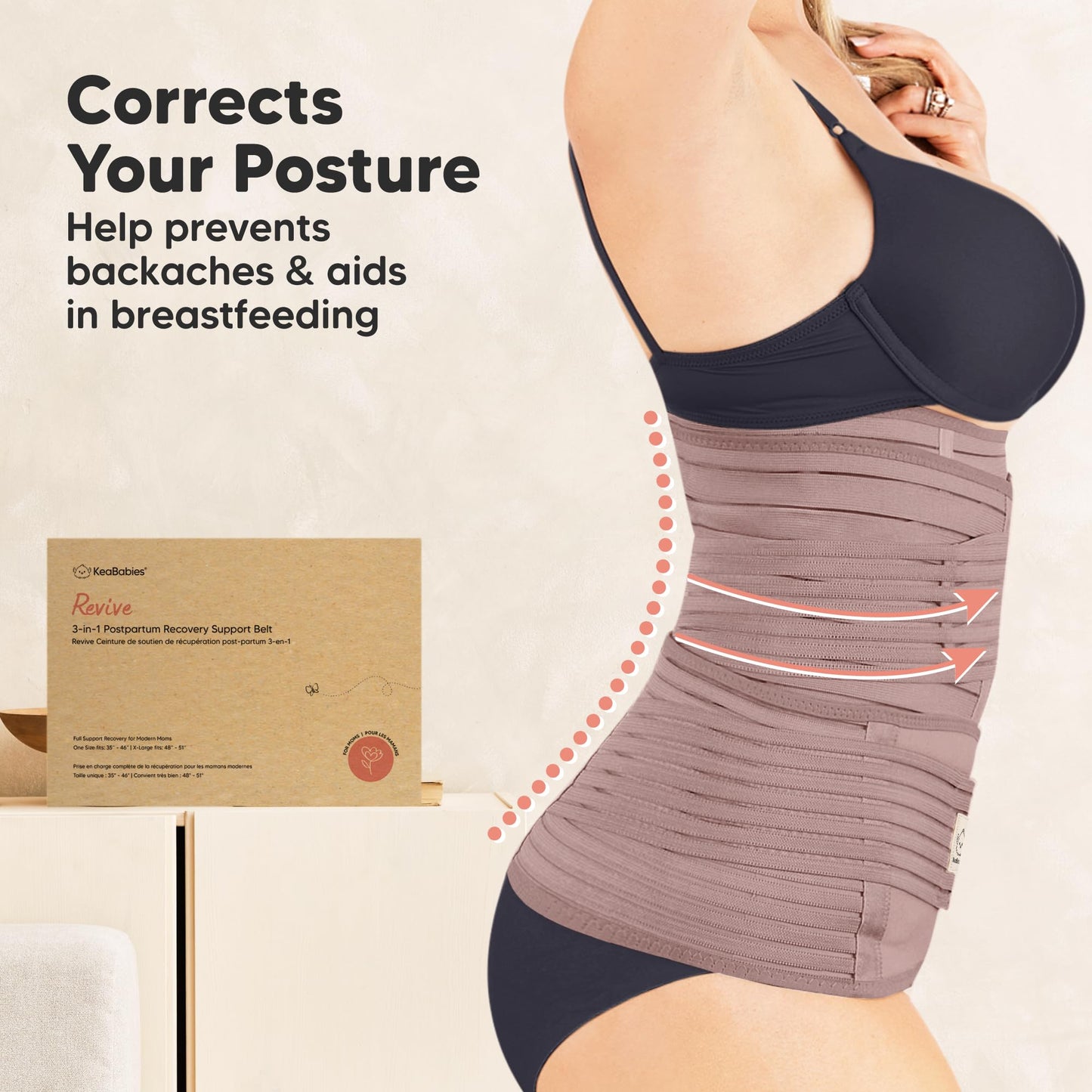 3 in 1 Postpartum Belly Support Recovery Wrap – Postpartum Belly Band, After Birth Brace, Slimming Girdles, Body Shaper Waist Shapewear, Post Surgery Pregnancy Belly Support Band (Midnight Black, M/L)