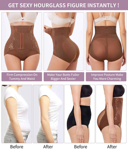 YERKOAD Tummy Control Panties for Women Shapewear Butt Lifter Short High Waist Trainer Corset Slimming Body Shaper Underwear