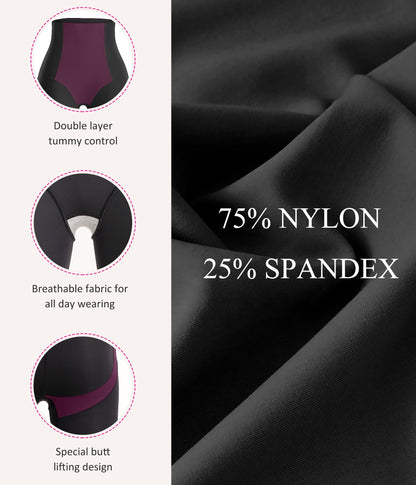 Nebility Compression Leggings for Women Seamless Shapewear Butt Lifting Panties Waist Trainer Tummy Control Thigh Body Shaper