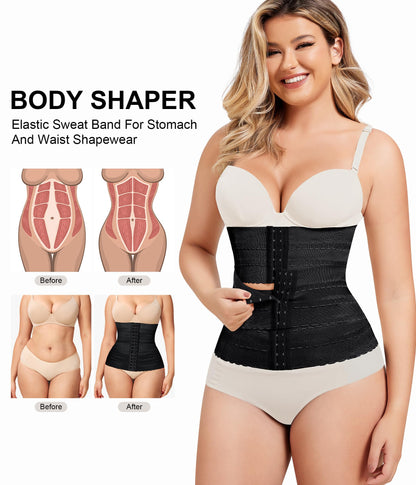 QACIVIQ Segmented Waist Trainer for Women Waist Cincher Shapewear for Women Tummy Control Workout Body Shaper Girdle