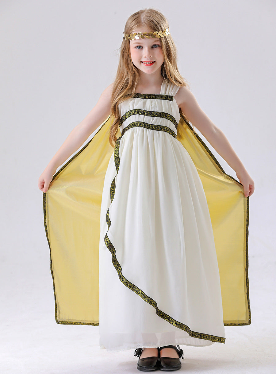 Medieval Roman Parent-Child Greek Mythology Goddess Corset Arabic Costume Halloween Masquerade Party