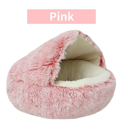 Winter Plush Pet Cat Bed round Cat Cushion Cat House 2 in 1 Warm Cats Basket Pet Sleep Bag Kitten Nest Kennel for Small Dog Cats Pet's Supplies |