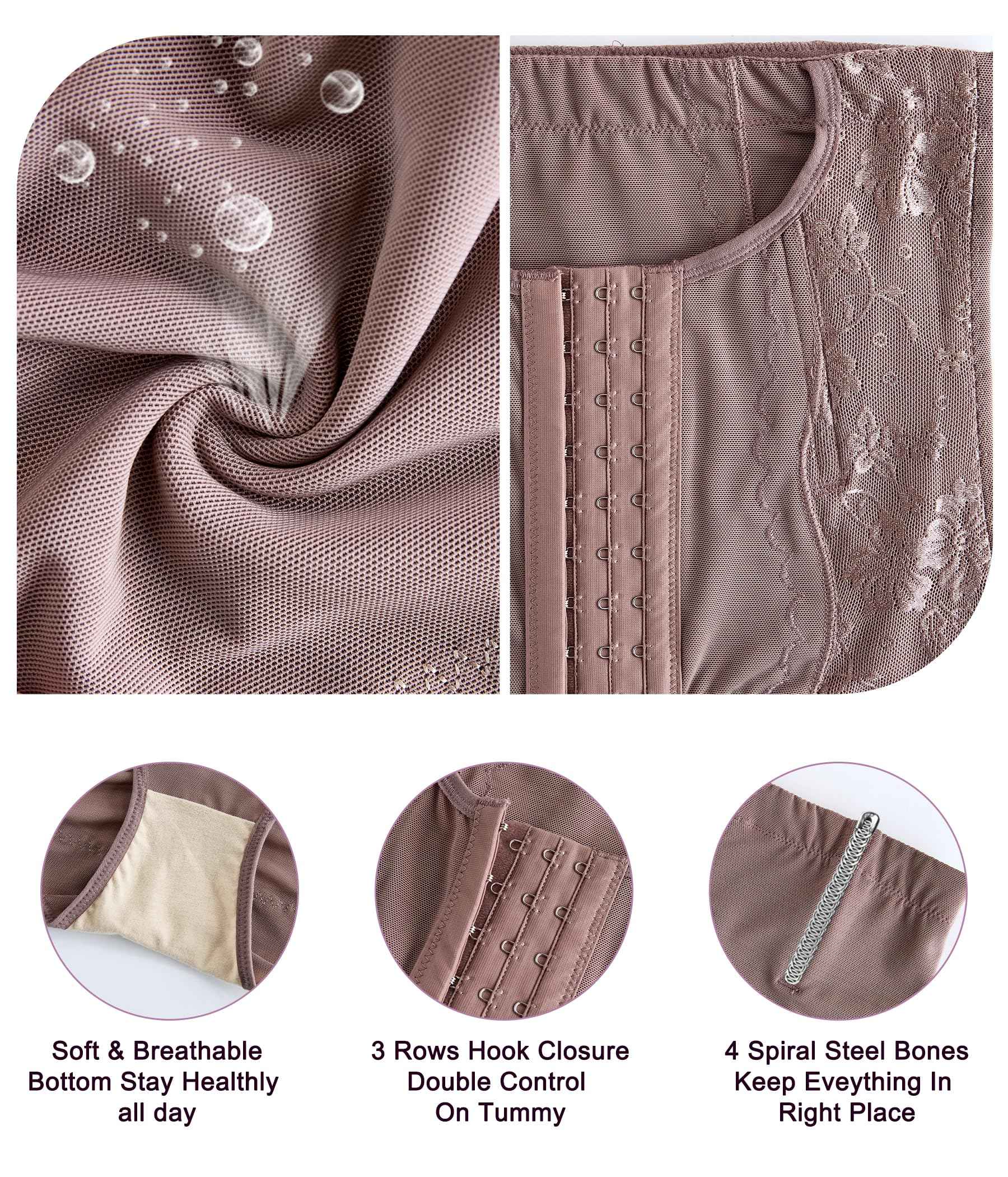 YERKOAD Tummy Control Panties for Women Shapewear Butt Lifter Short High Waist Trainer Corset Slimming Body Shaper Underwear