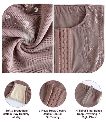 YERKOAD Tummy Control Panties for Women Shapewear Butt Lifter Short High Waist Trainer Corset Slimming Body Shaper Underwear