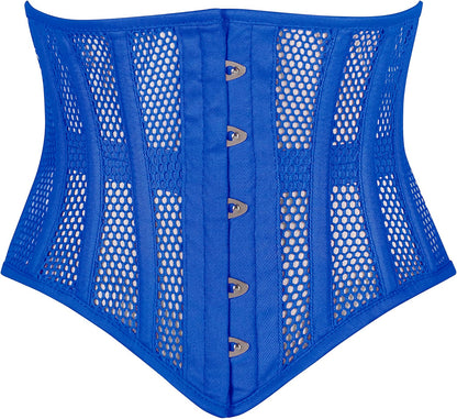 Heavy Duty Underbust Steel Boned Waist Trainer Cincnher Womens Waspie Mesh Corset