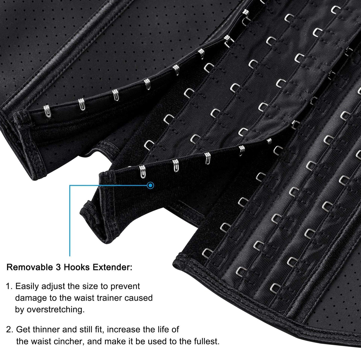 ECOWALSON Waist Trainer for Women - 9/25 Steel Bones & Additional Extender Cincher Corset for Hourglass body Shaper