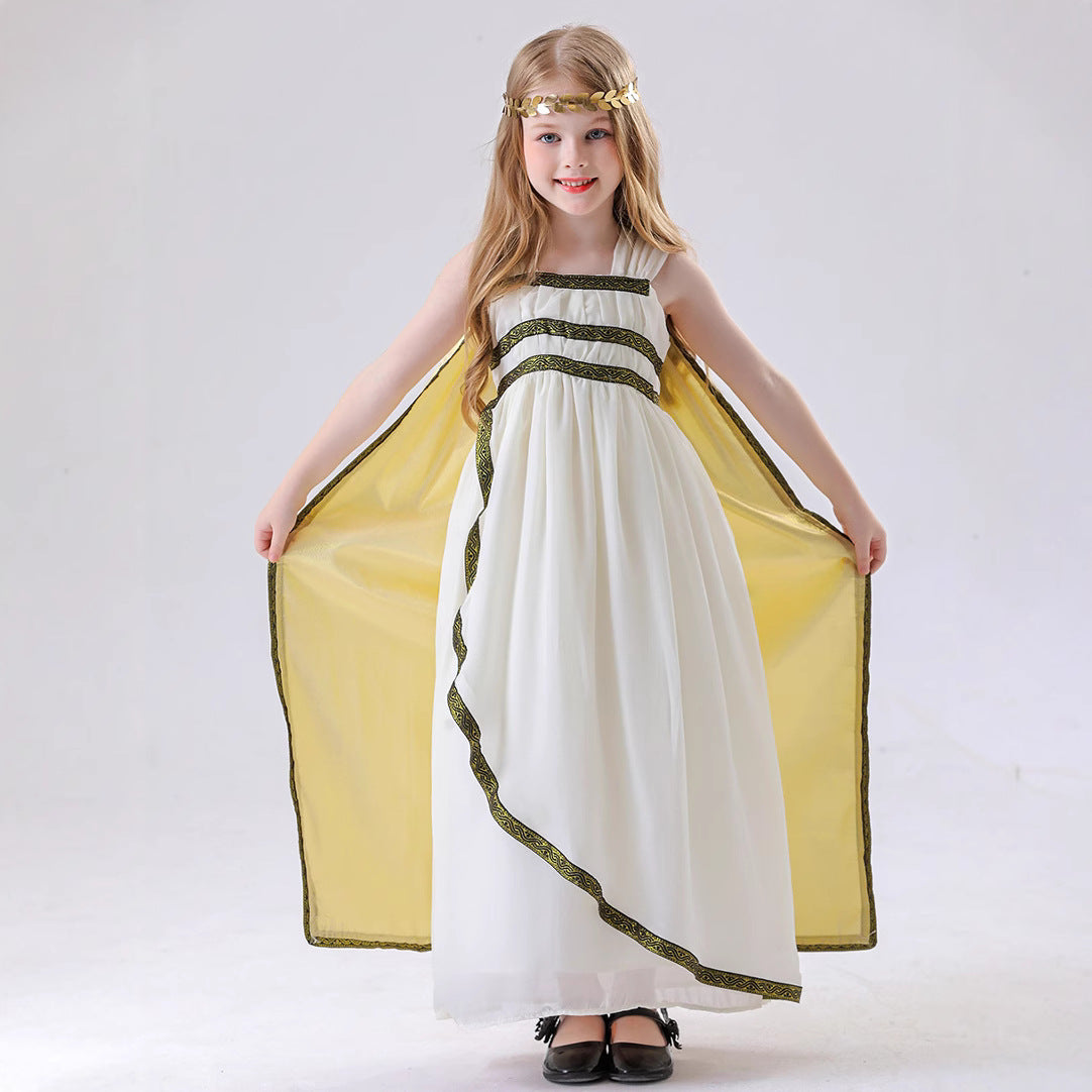 Medieval Roman Parent-Child Greek Mythology Goddess Corset Arabic Costume Halloween Masquerade Party
