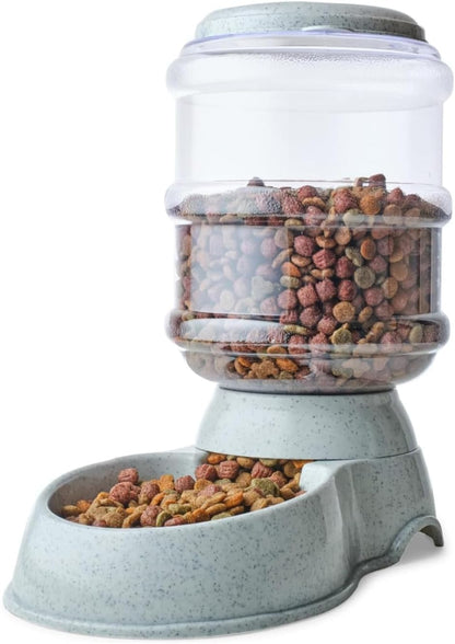 Automatic 1-Gallon Pet Feeder, Easy to Clean, Supports Multiple Pets, Ideal for Cats and Dogs