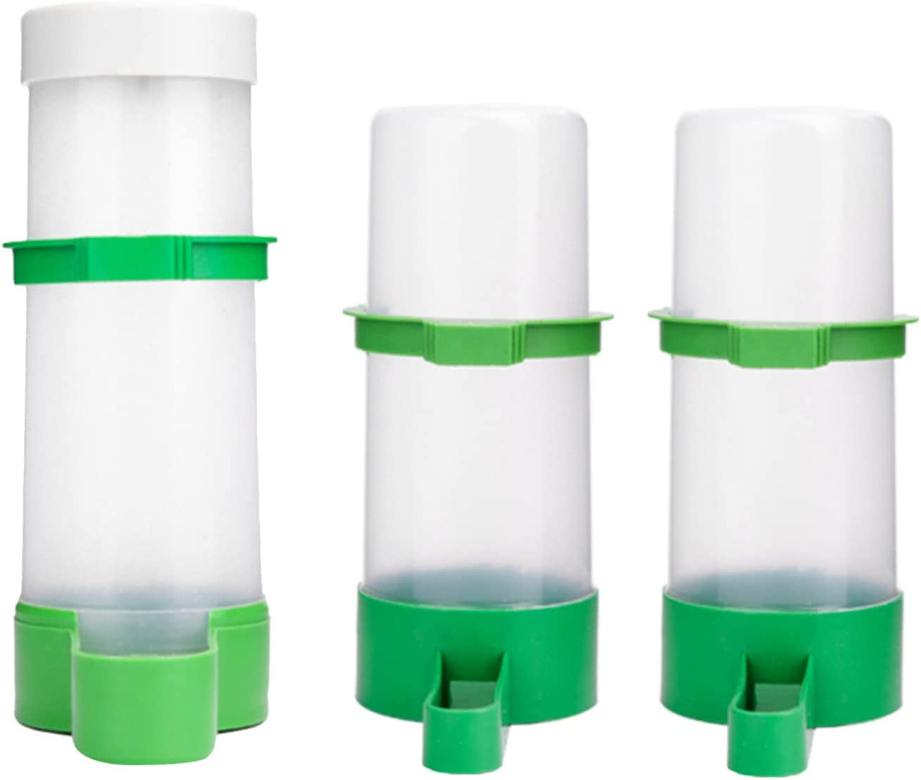 Bird Feeder & Water Dispenser Set, Automatic Bird Feeder, 2PCS 90Ml Water Feeder, 1PCS 150Ml Food Feeder, BPA Free, for Parrot, Budgie, Lovebirds, Cockatiel Pet's Supplies |