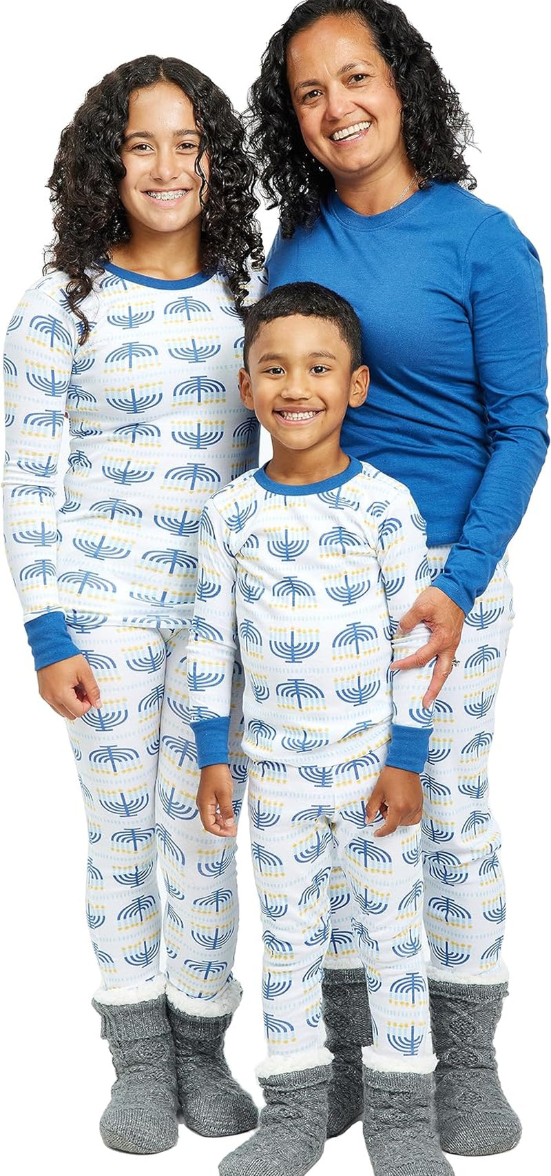 Family Matching Holiday Pajamas Organic Cotton for Men, Women, Kids, Toddlers, Baby Boys, Girls, Unisex Pets