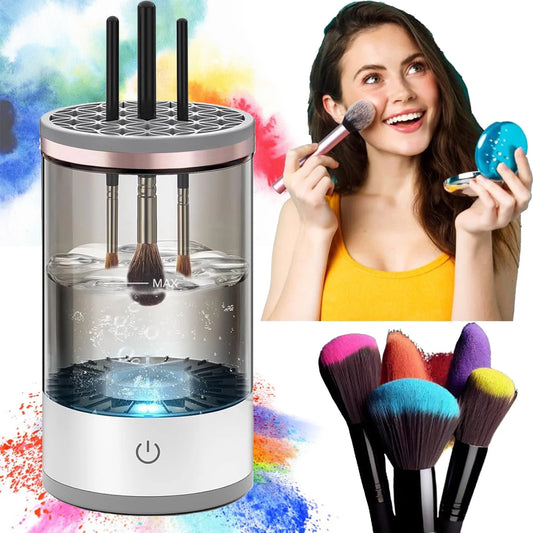 Electric , Cosmetic Brush Cleaner for Deep Cleaning All Types of Brushes, Birthday Christmas Gift for Women Wife Friend Pet's Supplies |