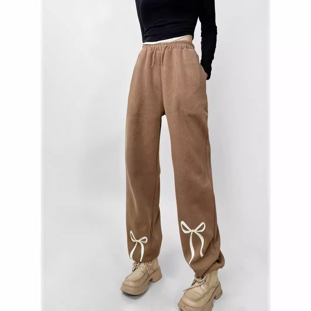 Bow Print Sport Leggings