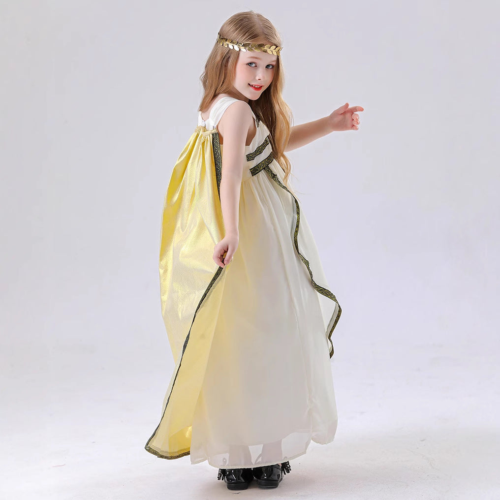 Medieval Roman Parent-Child Greek Mythology Goddess Corset Arabic Costume Halloween Masquerade Party
