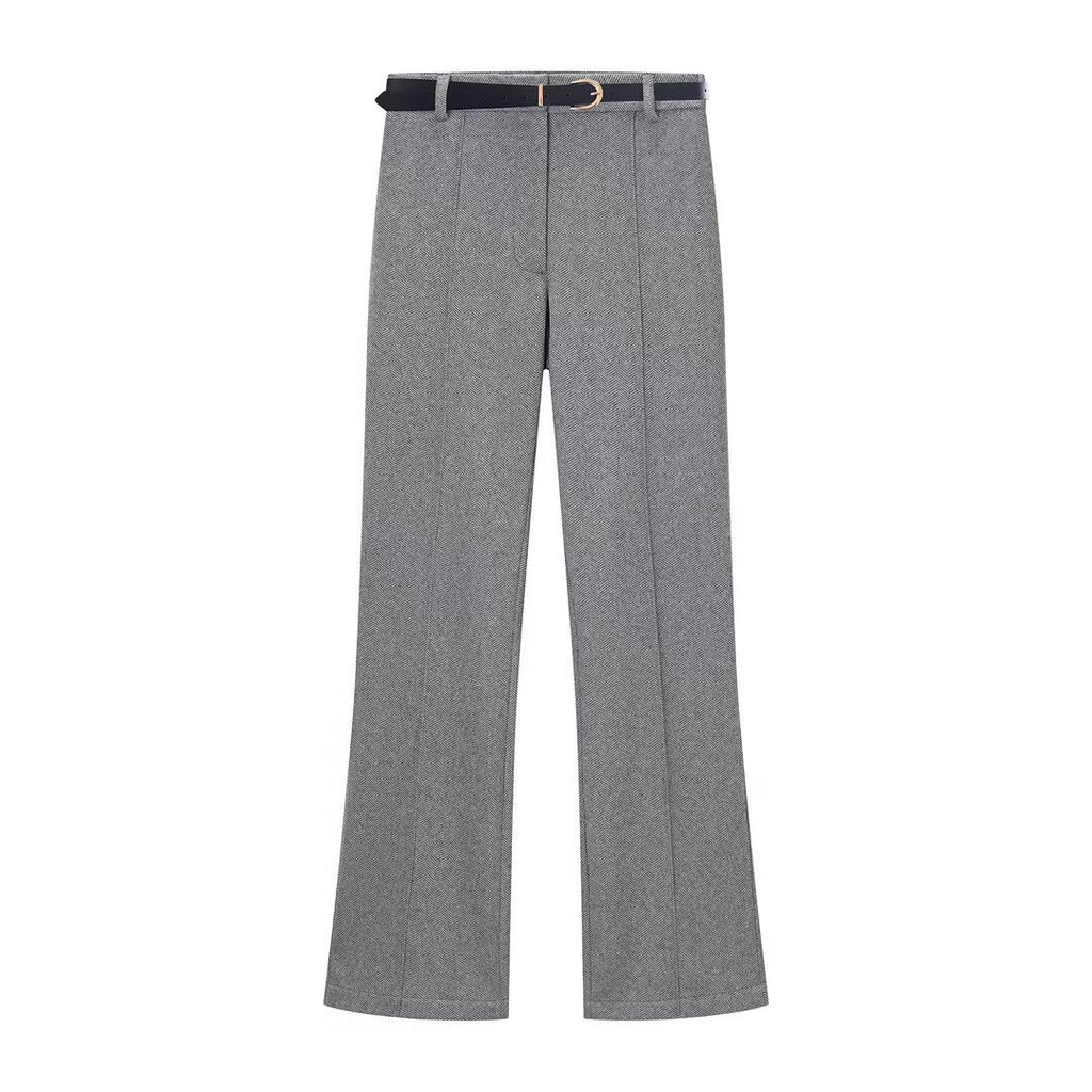 Herringbone A-line vest+flared leggings