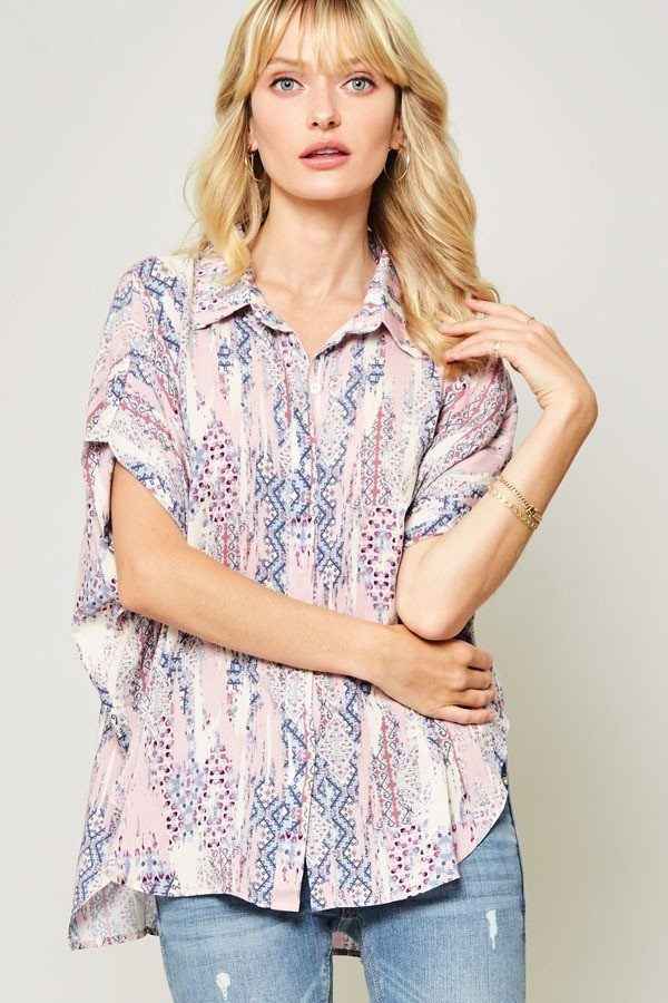 Sale - Ornately Patterned Woven Top – On Sale Now