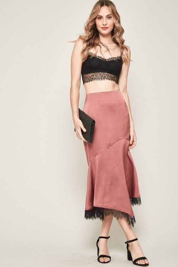 Sale - A Solid Woven Midi Skirt – On Sale Now