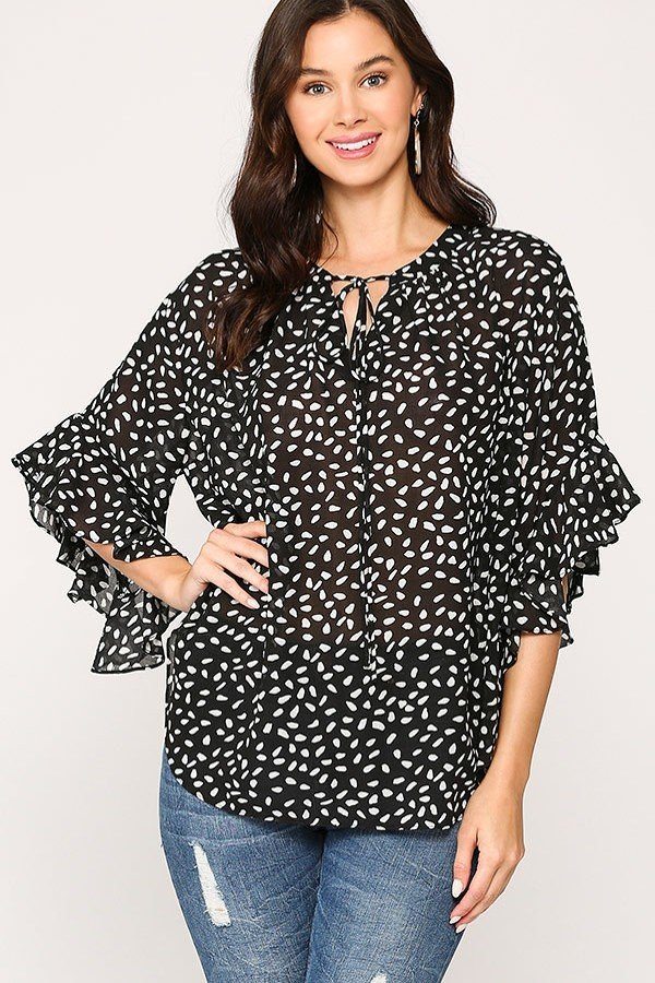 Sale - Leopard Printed Crepe Top – On Sale Now