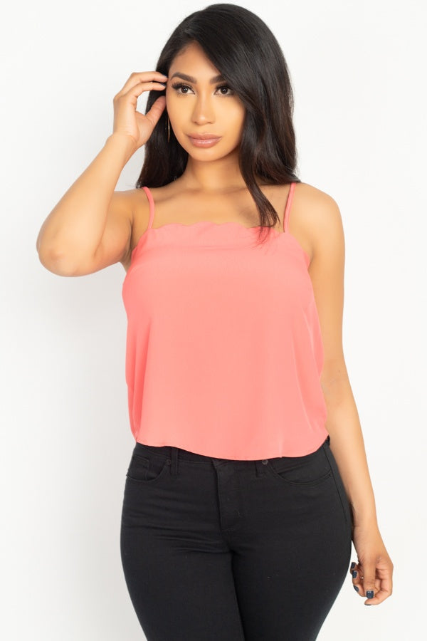 Sale - Scallop Opening Cami Top – On Sale Now