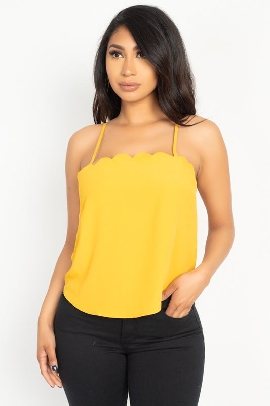 Sale - Scallop Opening Cami Top – On Sale Now