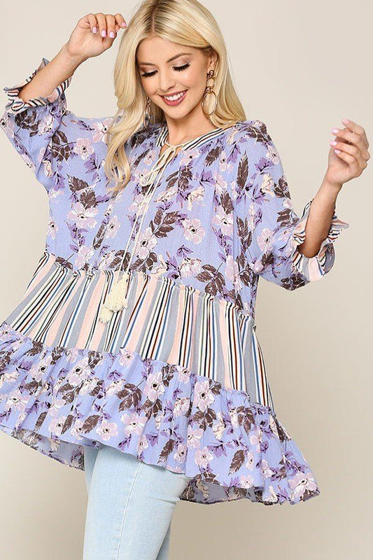 Sale - Mix And Match Tassel Tie Peasant Top – On Sale Now