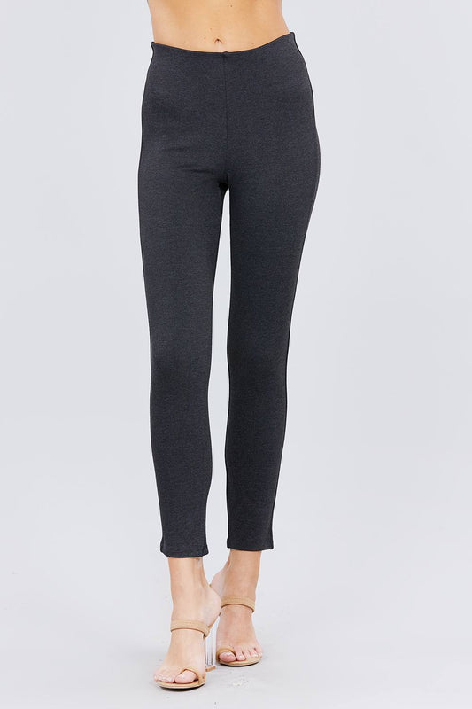 Waist Elastic Band Ponte Pants – multicolor, fashion, women style