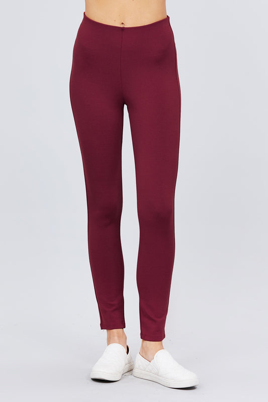 Waist Elastic Band Ponte Pants – multicolor, fashion, women style