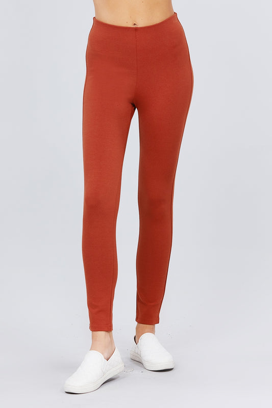 Waist Elastic Band Ponte Pants – multicolor, fashion, women style