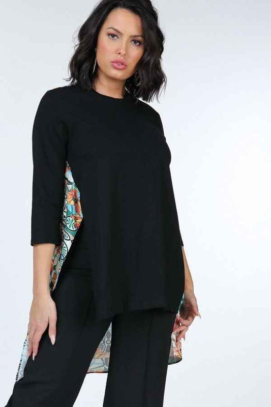 Sale - Asymmetrical Print High Low Top – On Sale Now