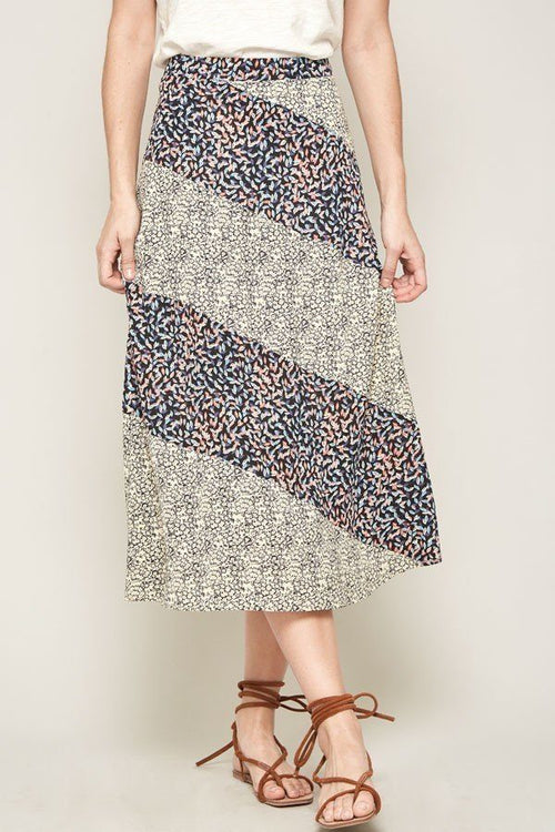 A Floral-print Woven Midi Skirt-Product Type | Naughty Smile Fashion