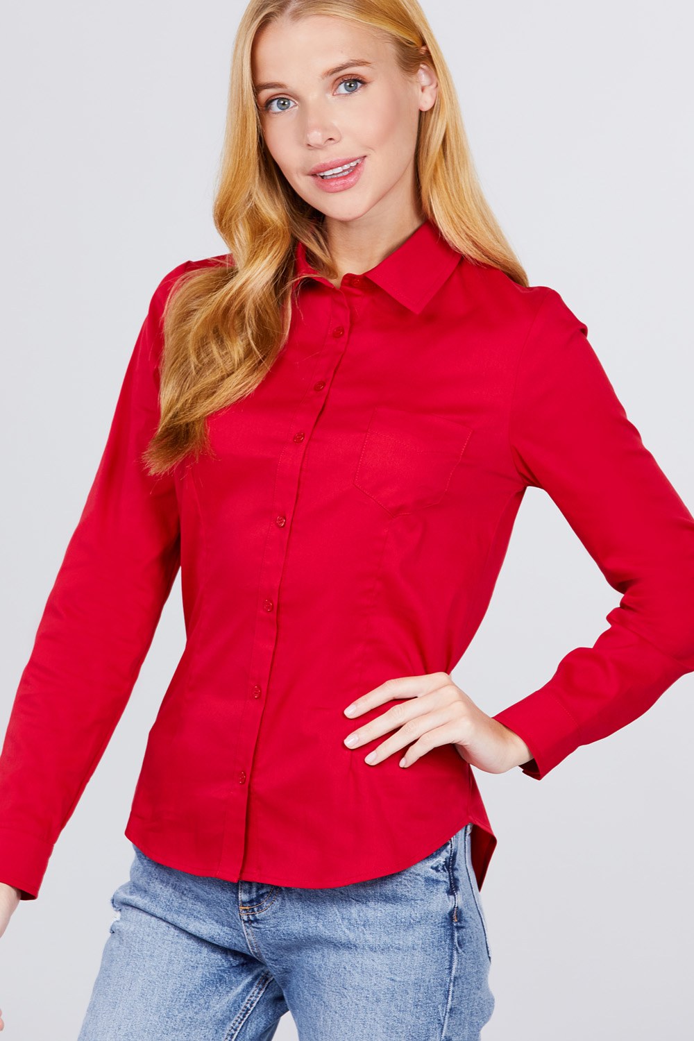 Button Down Woven Shirts-Product Type | Naughty Smile Fashion