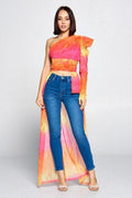 Tie Dye One Shoulder Top-Product Type | Naughty Smile Fashion