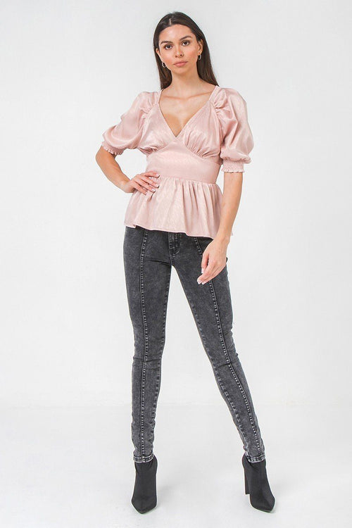 A Solid Sateen Top-Product Type | Naughty Smile Fashion