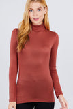 Turtle Neck Rayon Jersey Top