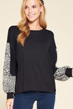 Top casual de jersey liso