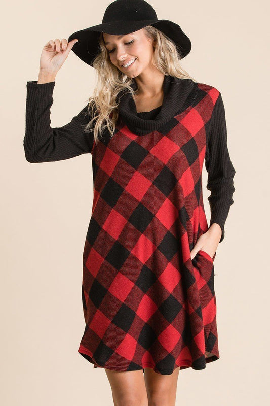 Sale - Buffalo Plaid Tartan Swing Dress – On Sale Now