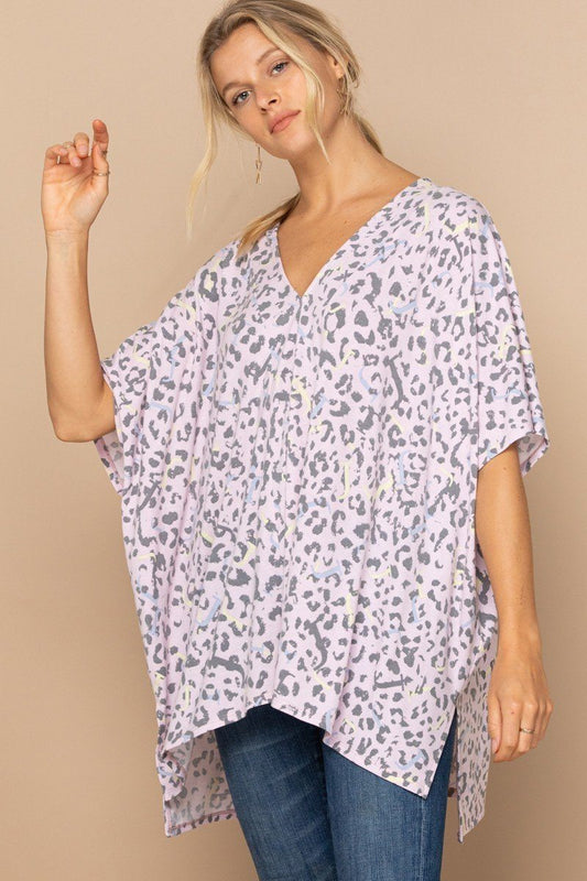 Sale - Leopard And Letter Printed Knit Top – On Sale Now