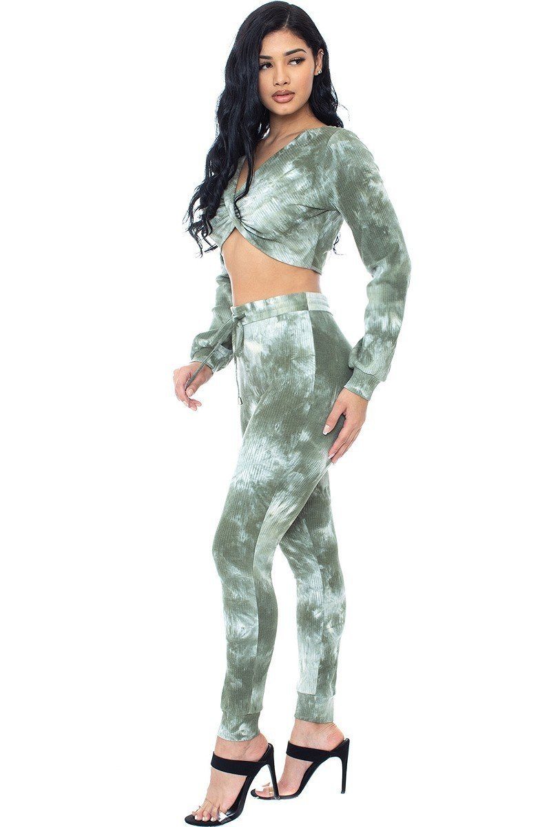 Sale - Tie Dye Ribbed Sweater Set – On Sale Now
