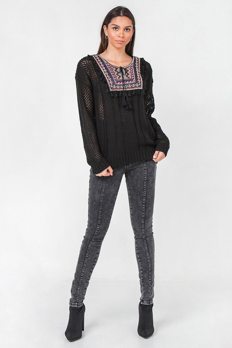 Waffle Knit Sweater-Product Type | Naughty Smile Fashion