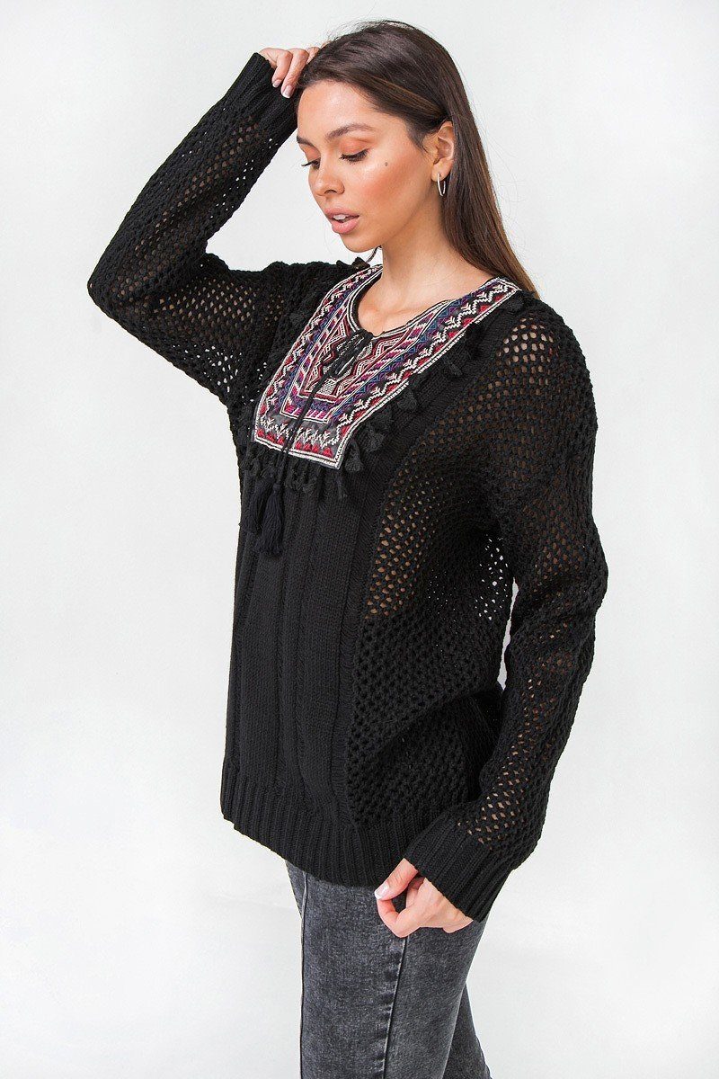 Waffle Knit Sweater-Product Type | Naughty Smile Fashion