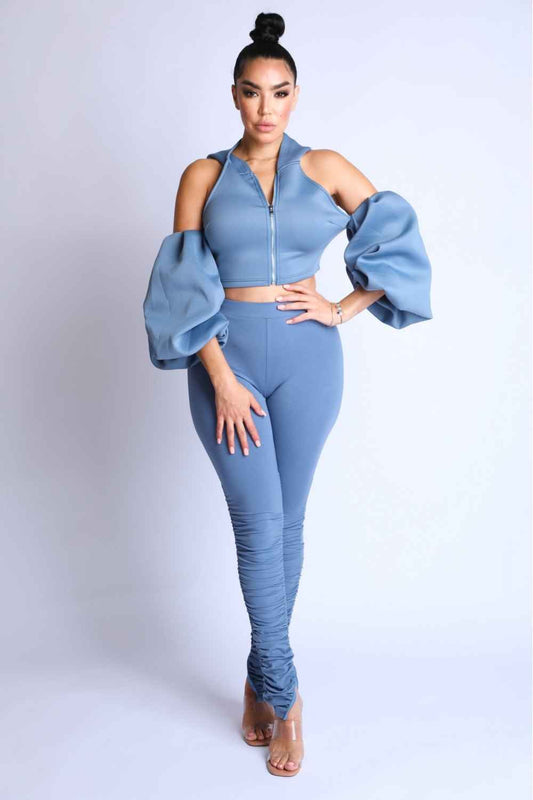 Sale - Puff Sleeve Hoodie Set – On Sale Now