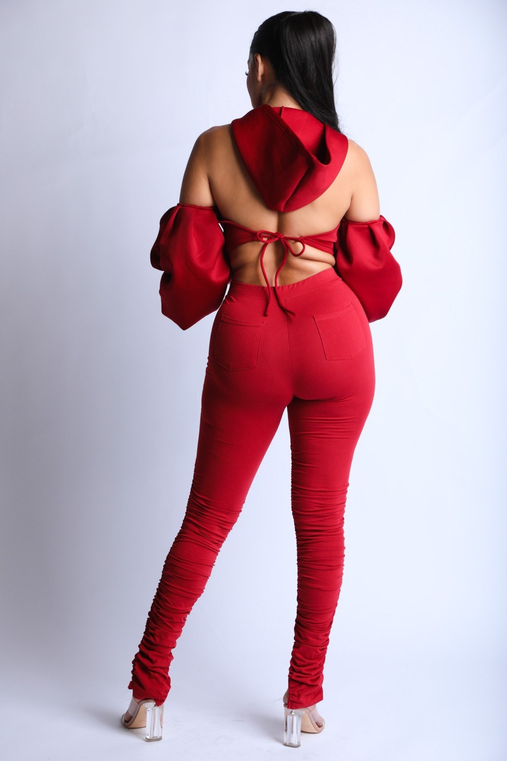 Puff Sleeve Hoodie Set-Product Type | Naughty Smile Fashion
