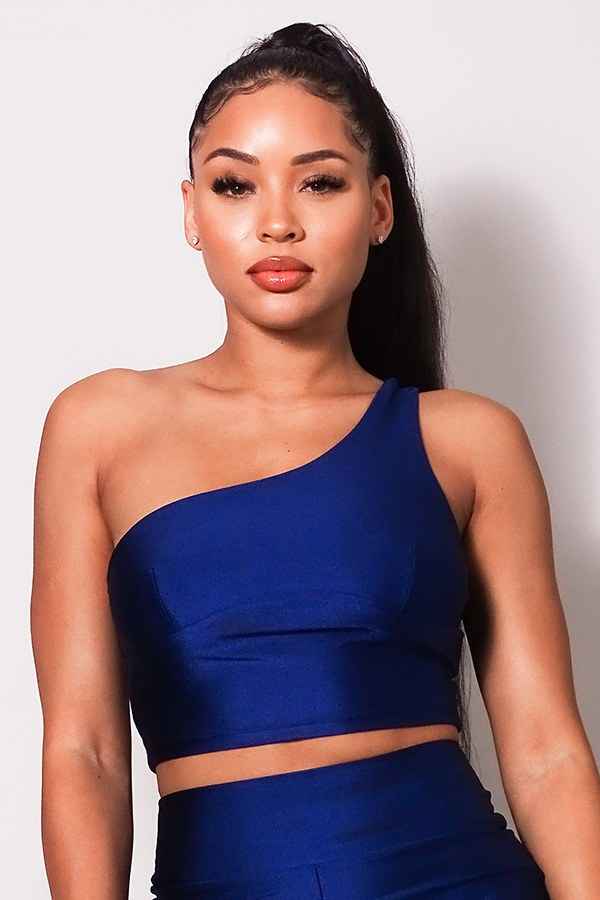 Sale - Sleeveless One Shoulder Bustier Crop Top – On Sale Now