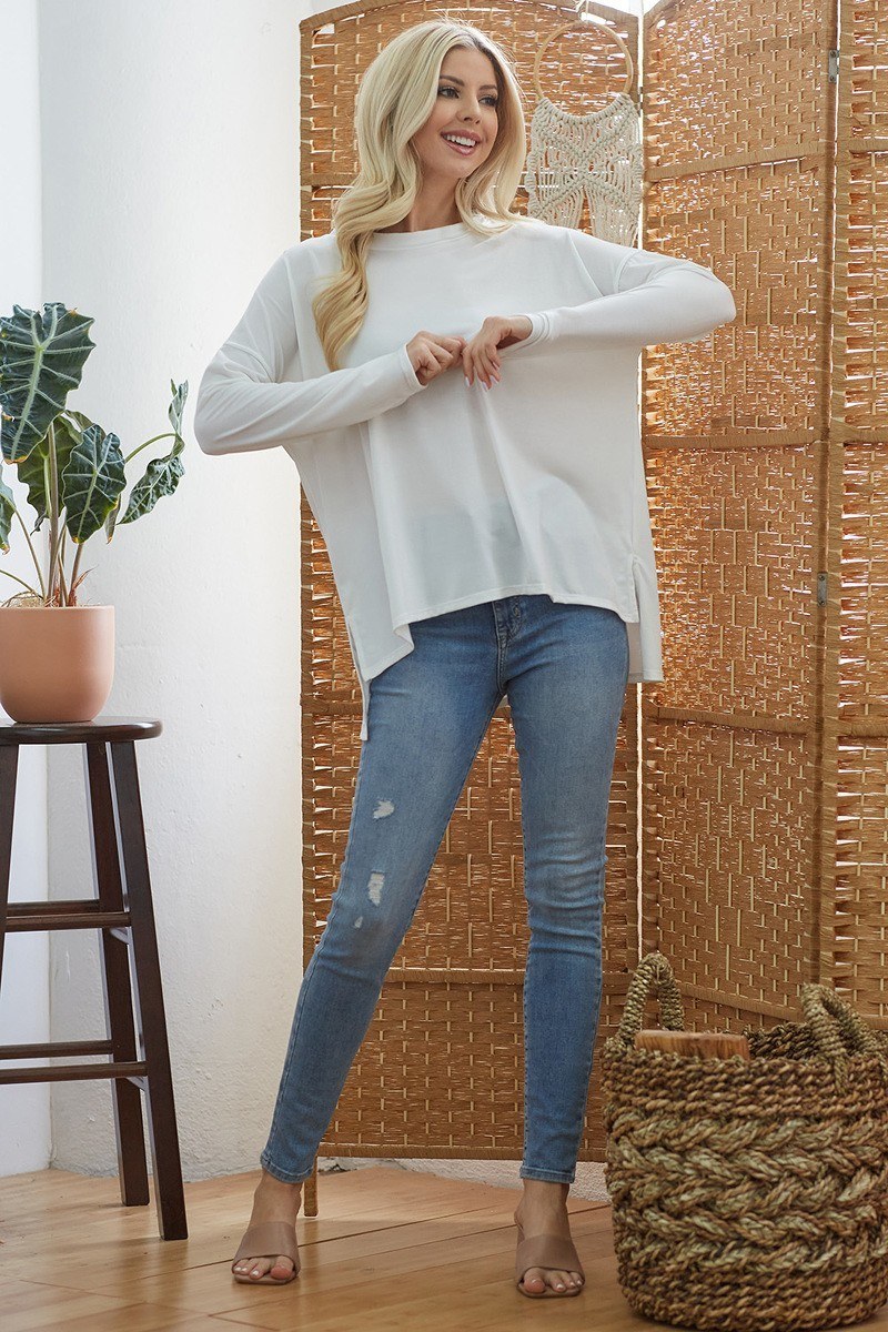 Criss Cross Open Back Longsleeve Top-Product Type | Naughty Smile Fashion