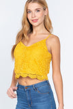 Crochet Lace Cami Woven Top