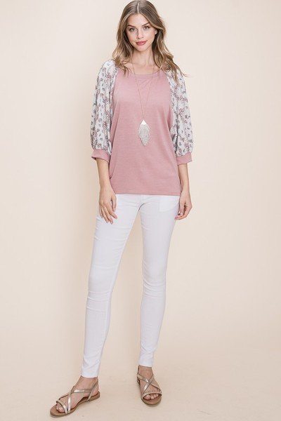 Solid French Terry Fashion Top-Product Type | Naughty Smile Fashion