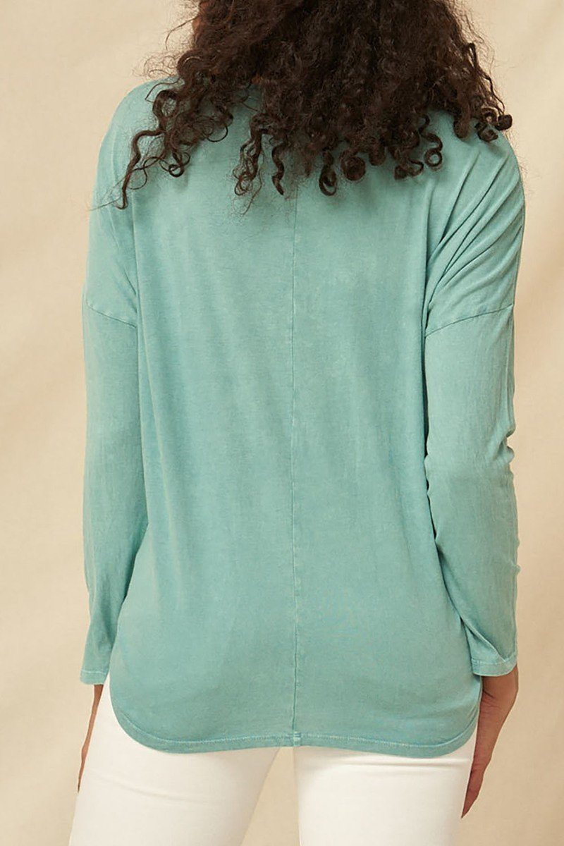 A Mineral Washed Knit Top-Product Type | Naughty Smile Fashion