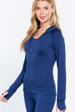 Chaqueta deportiva con capucha y cuello alto Long SLV