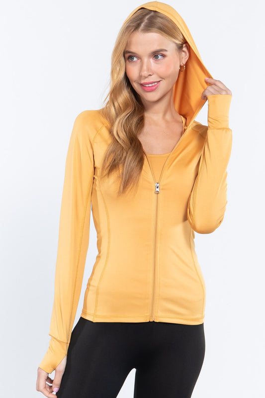 Sale - Long Slv Hoodie Workout Track Jacket – On Sale Now