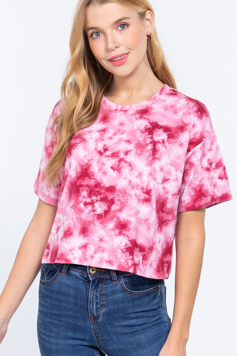 Sale - Tie-dye Cotton Jersey Crop Top – On Sale Now