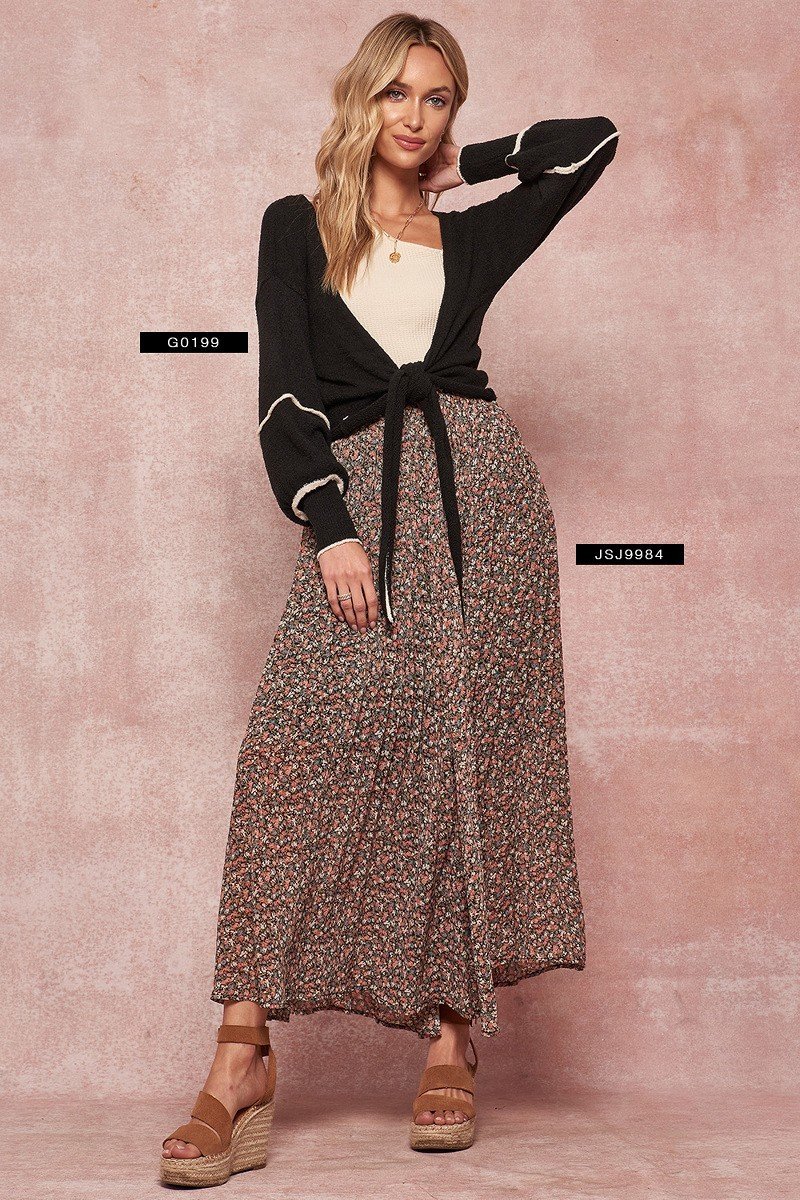 A Textured Knit Cardigan Sweater-Product Type | Naughty Smile Fashion